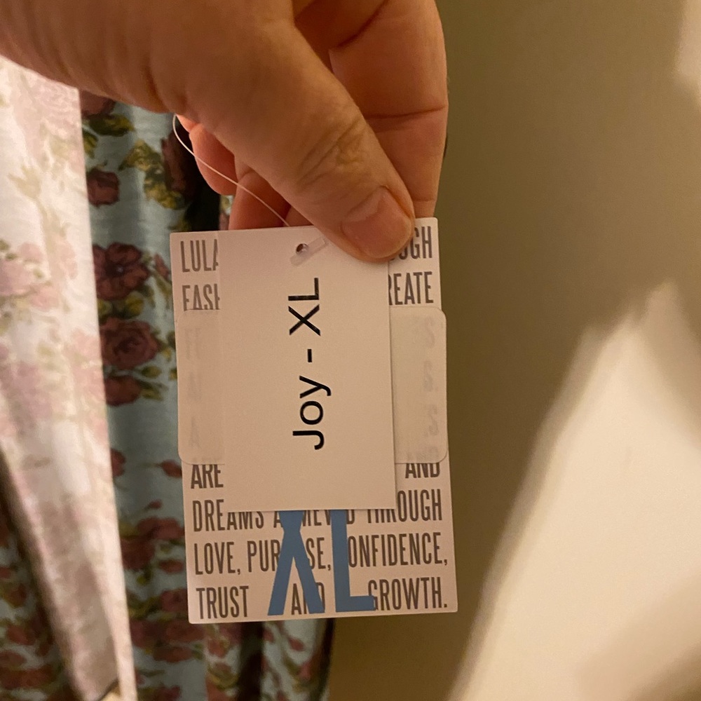 LULAROE JOY Sleeveless Long Floral Cardigan - Picture 5 of 5